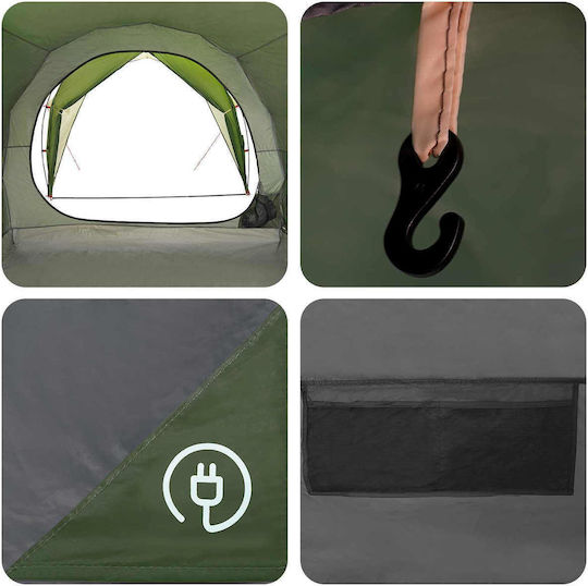 vidaXL Play Tent Tunnel Green