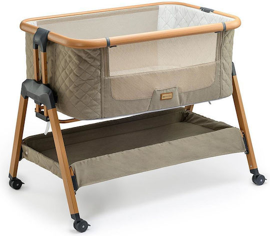 ONINO Babywiege Laufstall mit Matratze und Rädern Grünes