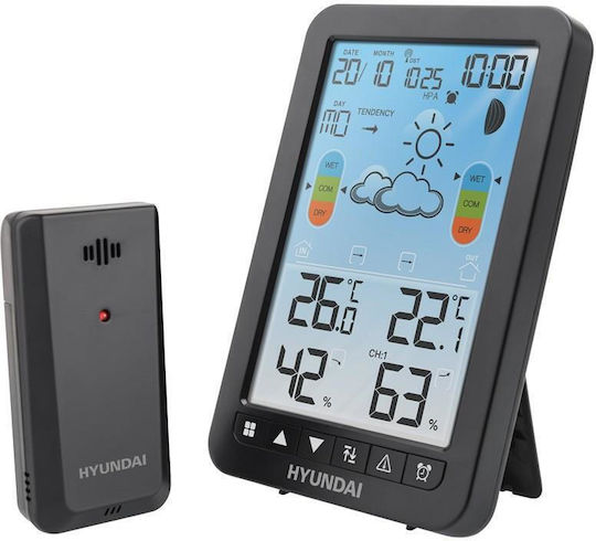 Hyundai HY-WS2420 Wireless Digital Tabletop Weather Station White