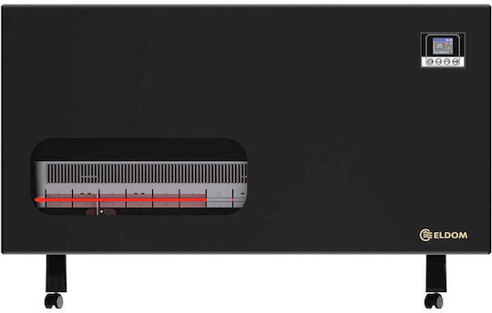 Eldom Convectoare pardoseală 2000W cu Termostat Electronic Negru