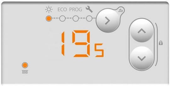 Thermor Evidence 3 Konvektorheizung Wand 1500W mit elektronischem Thermostat und WiFi Weiß