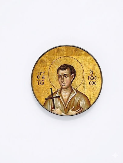 Glass Magnet 34mm Saint John The Russian