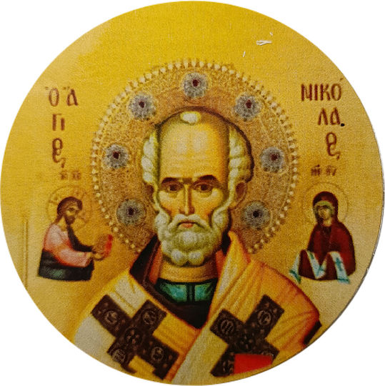 Glass Magnet Saint Nicholas