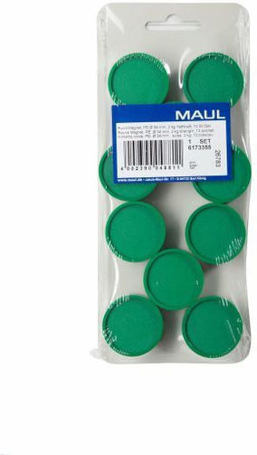 Maul Dekorative Magnete Rund 29mm 10 Stücke Grün