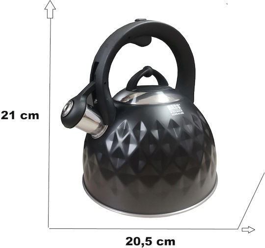 Bass Polska Stainless Steel Teapot 3000ml Bass Polska Stainless Steel Teapot 3000ml