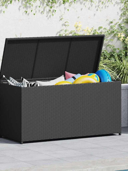 vidaXL Outdoor Storage Box Black L120xW50xH60cm