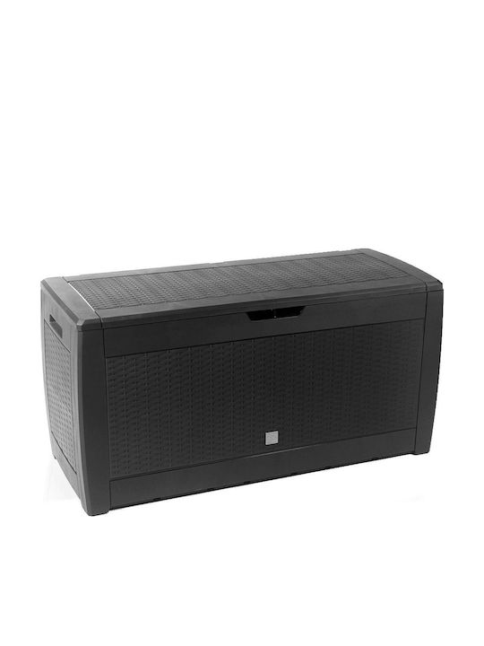 Outdoor Storage Box Rato Anthracite 310lt Gray L119xW48xH60cm