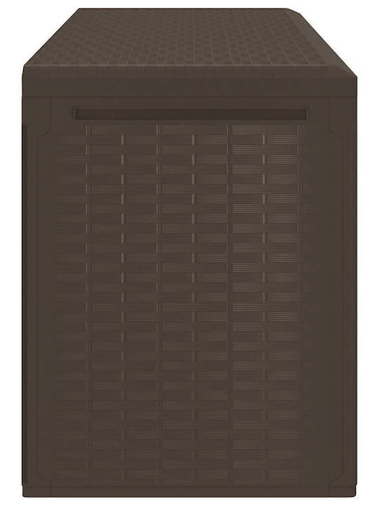 vidaXL Outdoor Storage Box 290lt Brown L114xW47xH60cm