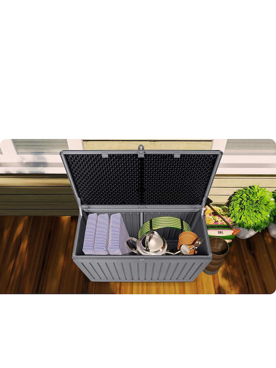 Plonos Außenlagerbox Kunststoff 270Es Gray L109xB51xH55cm