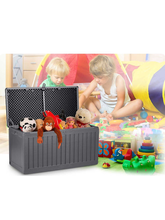 Plonos Außenlagerbox Kunststoff 270Es Gray L109xB51xH55cm