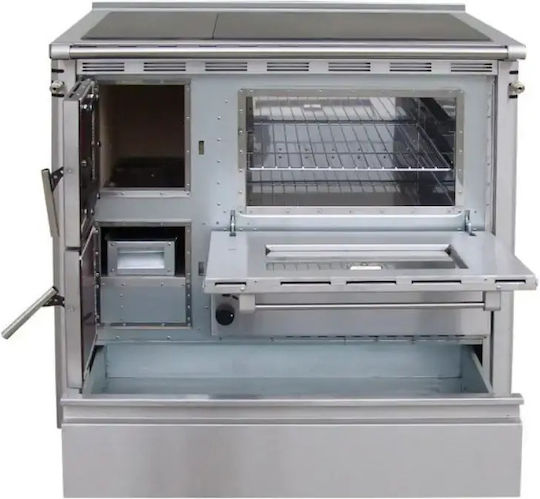 Senko SG-90 Metalic Cuptor pe lemne cu cuptor 7.5kW Bej