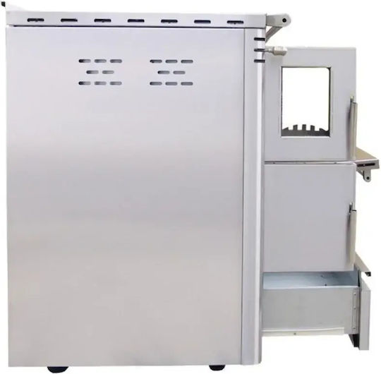 Senko SG-90 Metalic Cuptor pe lemne cu cuptor 7.5kW Bej