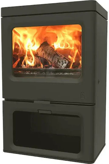 Charnwood Skye 7 Metalic Soba pe lemne 7.3kW Verde
