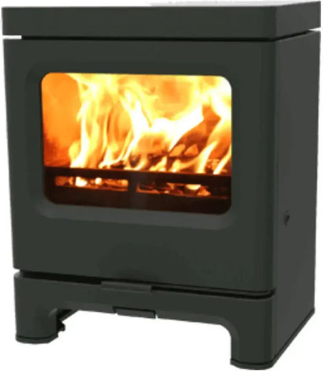 Charnwood Skye 5 - Low stand Μεταλλική Ξυλόσομπα 5kW Green