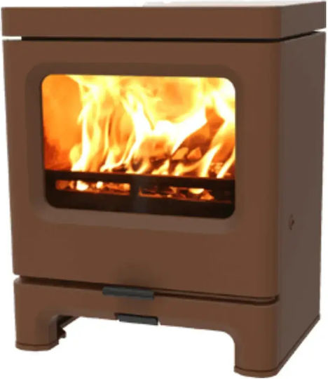 Charnwood Skye 5 - Low stand Металик Дървена печка 5кВт Бронз