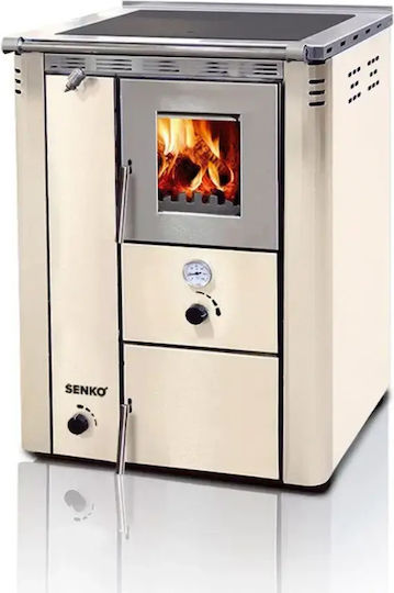 Senko C-20 Metallisch Holzofen 5kW Bordeaux