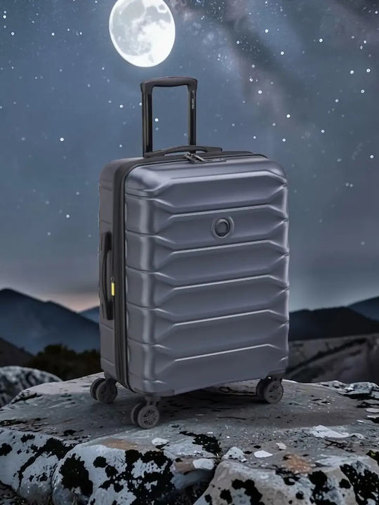 Delsey Meteor Medium Hard Blue Travel Suitcase Height 68cm