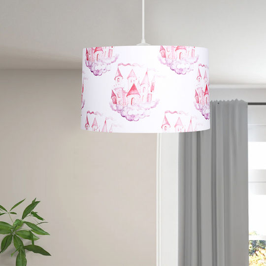 Megapap Einfaches Kinderzimmer-Deckenleuchte Hängend aus Kunststoff 60W mit E27-Fassung 33x70cm