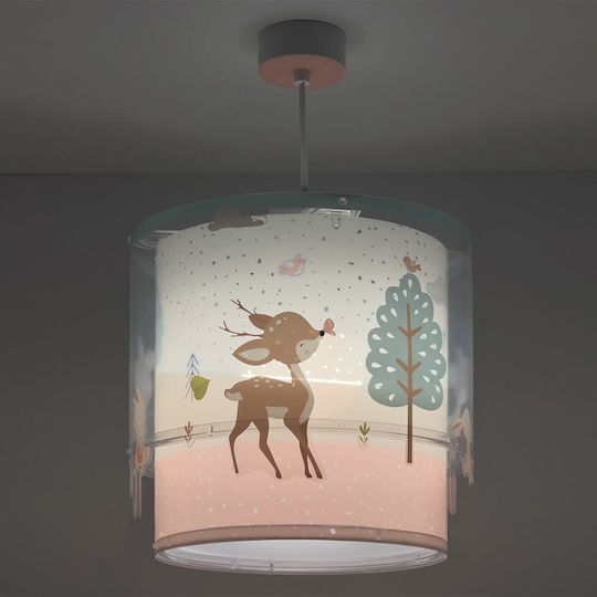 Ango Loving Deer Μονόφωτο Παιδικό Φωτιστικό Κρεμαστό 15W με Υποδοχή E27 Πράσινο