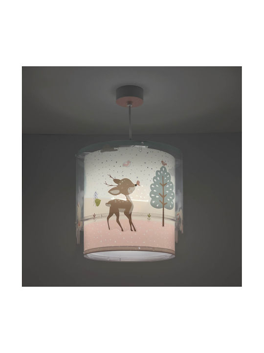 Ango Loving Deer Single-Light Kids Ceiling Light Hanging 15W with E27 Base Green