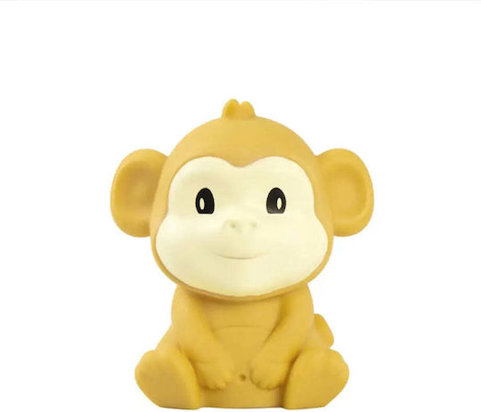Dhink Lămpă De Veghe Pentru Copii Led Monkey Cu Baterii Galbenă