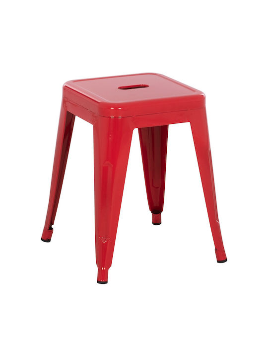 Metallischer Gartenhocker Rote 39x39x46cm