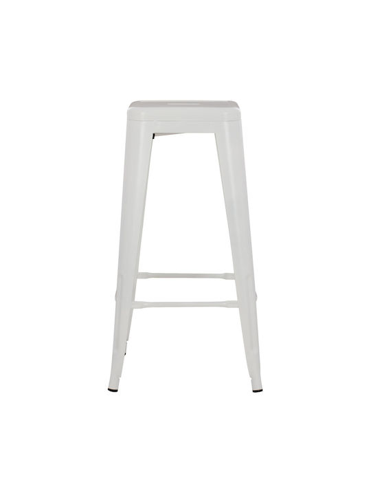 Stool for Bar Outdoor White 43x43x78cm
