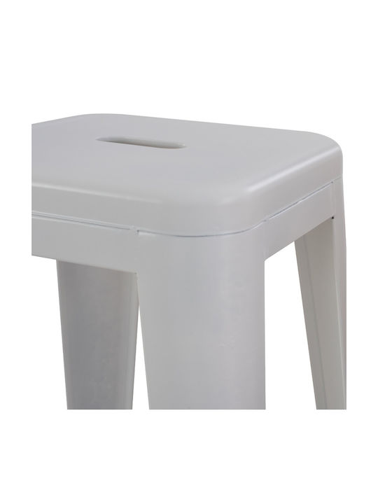 Stool for Bar Outdoor White 43x43x78cm