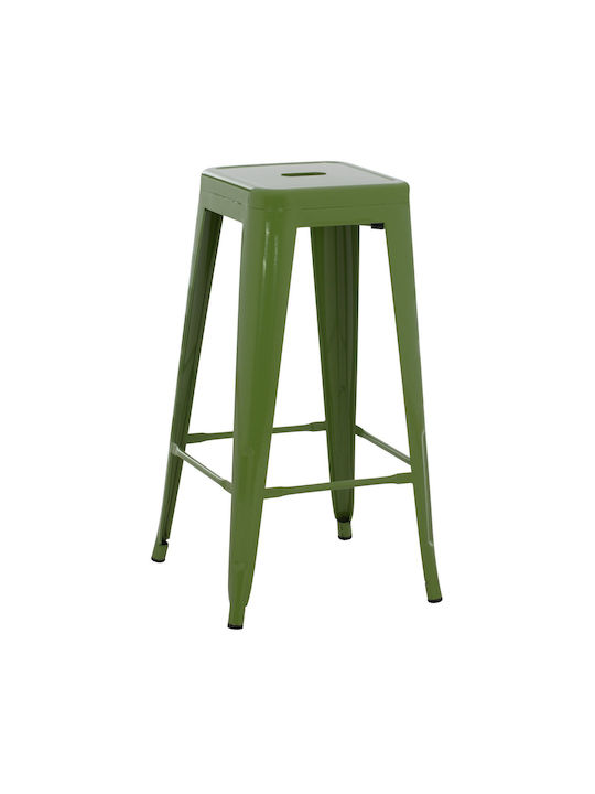 Stool for Bar Outdoor Light Olive Green 43x43x78cm