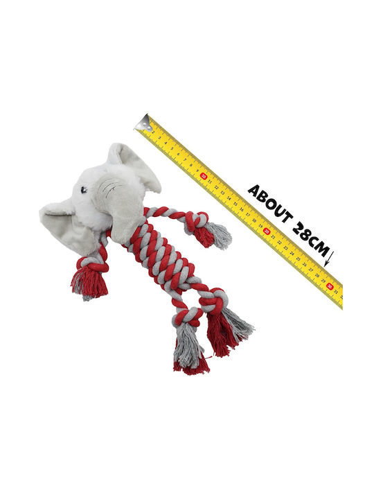 Uniq Rope Dog Toy With Sound 28cm Grey 1 Piece