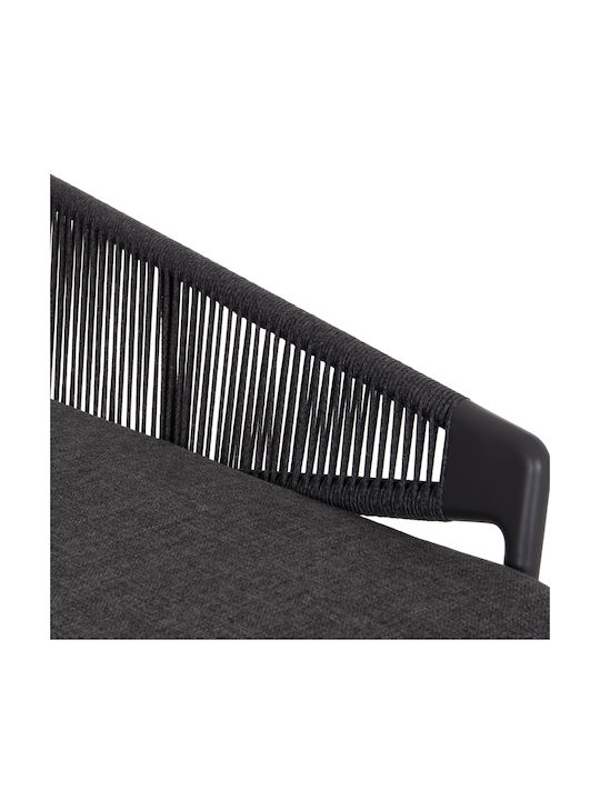 Șezlong Aluminiu Gri 157x149x80 cm