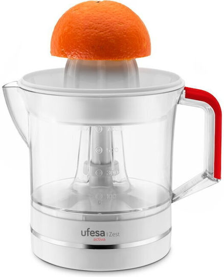Ufesa Elektrischer Entsafter 25W mit einer Kapazität von 700ml Weiß