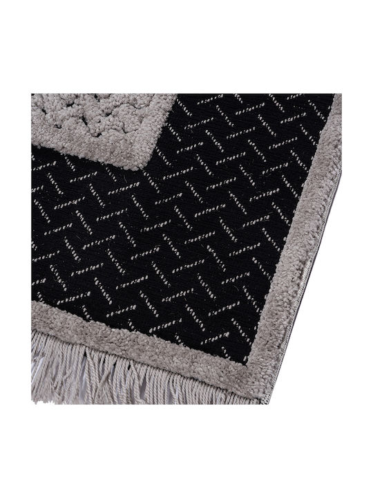Beauty Home Noir Art 9436 Σετ Μοντέρνα Χαλιά Κρεβατοκάμαρας Black / Μαύρο 9436-ΣΕΤ 3τμχ