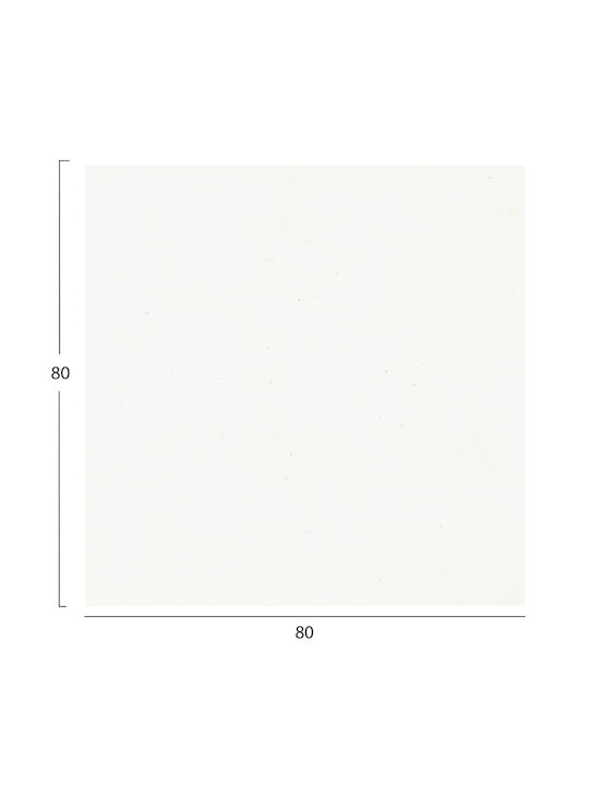 HomeMarkt Квадратна Повърхност На Масата HPL Бяла 80x80см HM5839.23