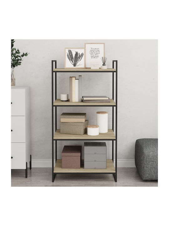 vidaXL Rectangular Bookcase Shelf made of Chipboard Sonoma 60x50x1.5cm 805273 8 Pieces