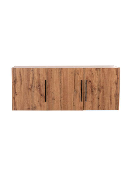 HomeMarkt Rectangular Loft Closet from Chipboard Natural 150x55x6cm HM747.12