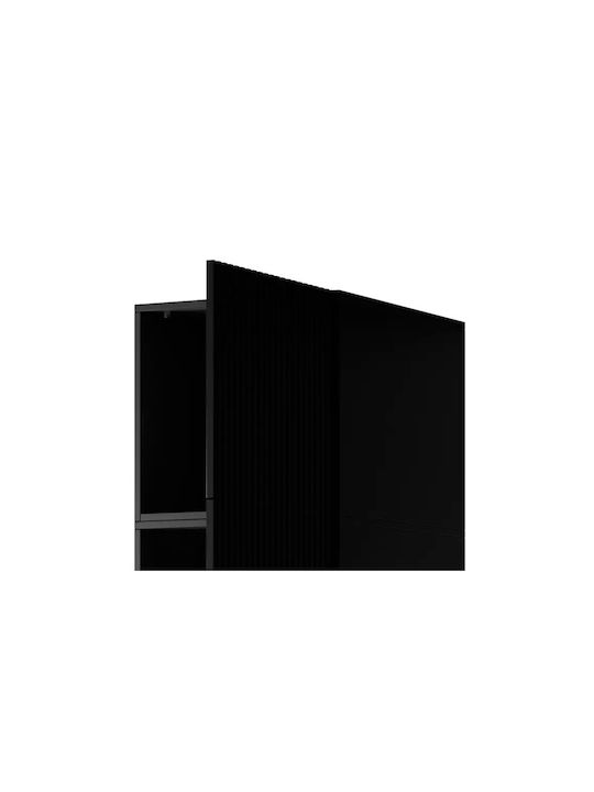 Cama Правоъгълена Тавански шкаф от Плоча Black Matt 45x55.5x45см 1бр