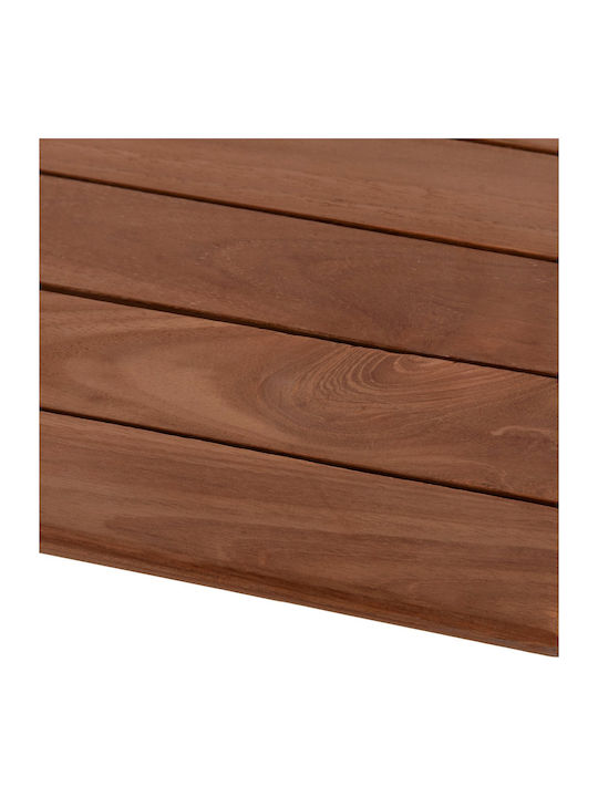 Freebox Square Table Surface made of Solid Wood Natural 80x80x4cm FB918137 1pcs