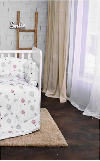 Lorelli Crib Set Balloons Grey Balloons