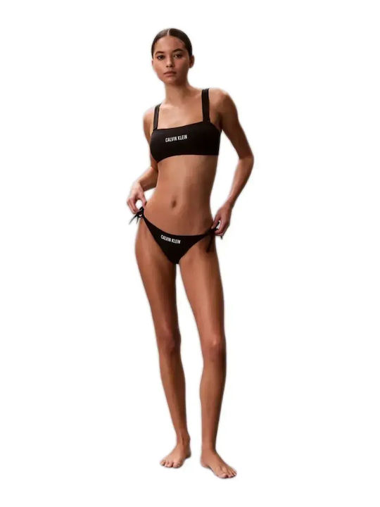Trägerloses Bikinioberteil Schwarz