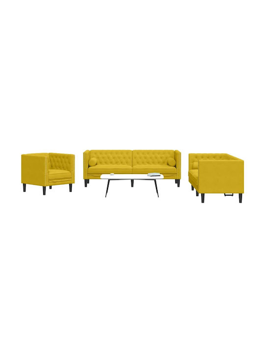 Living Room Furniture Set 3-Seater & 2-Seater & Armchair