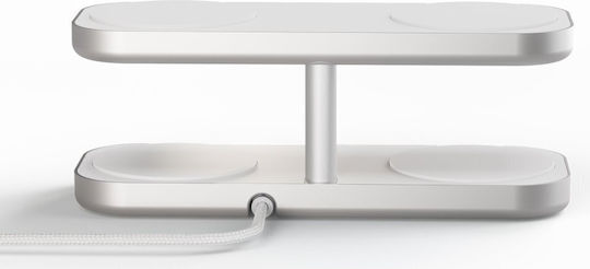 Zens Ασύρματος Φορτιστής Qi2 15W Λευκός (Quattro Pro 4)