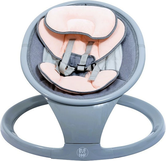 Buf Boof Relax Electric Balansoar Pentru Bebelusi Cu Muzică Roz