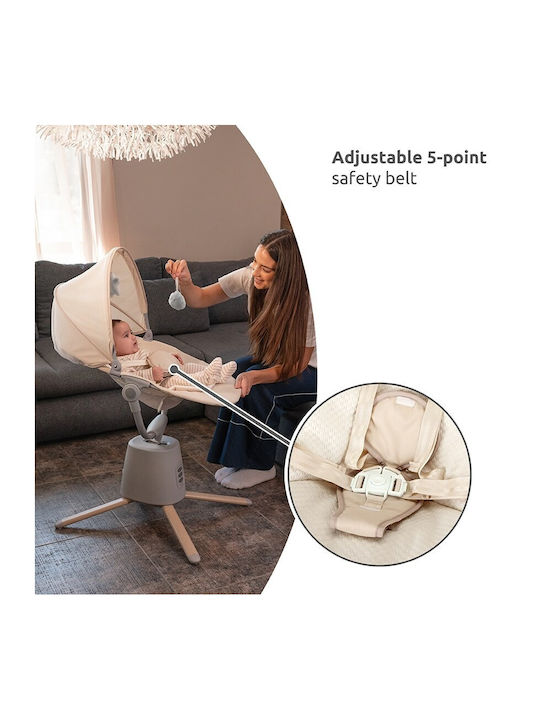 Lorelli Electric Baby Relax Swing Storky With Music and Vibration Gray for Child up to 5.2kg