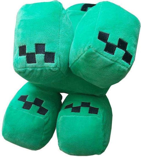 Minecraft Детска Декоративна Възглавница Зелена 51x18см