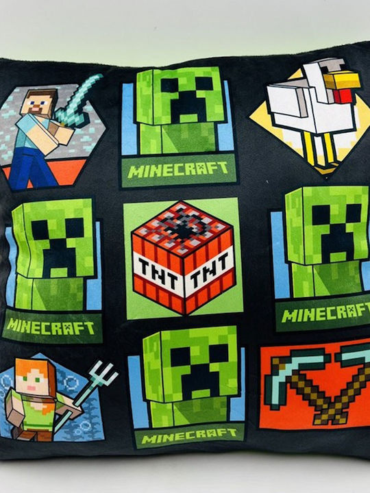 Mojang AB Παιδικό Διακοσμητικό Μαξιλάρι Πράσινο 38x38εκ.