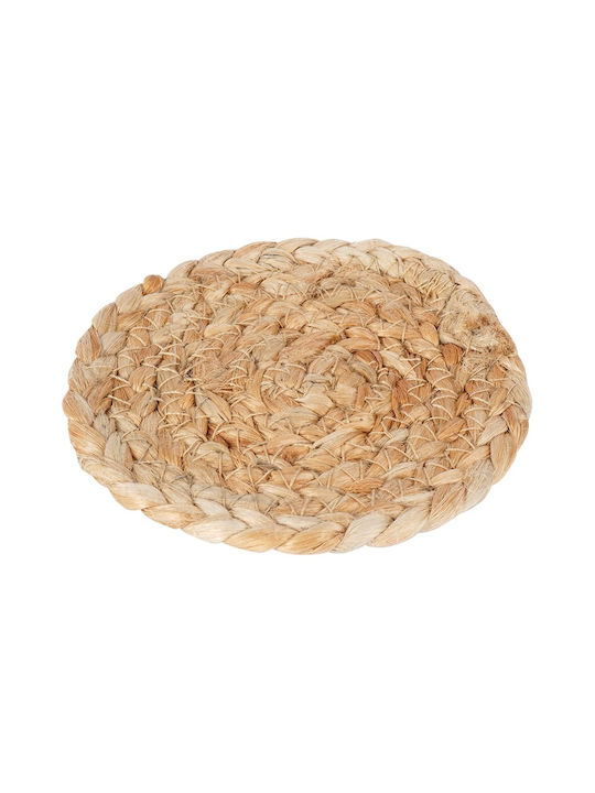 Zaros Rund Untersetzer Hölzernes Beige 10cm 4Stück