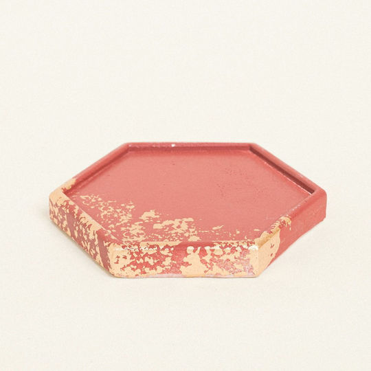 Beauty Home Untersetzer Keramik Gold 9x10cm 1Stück