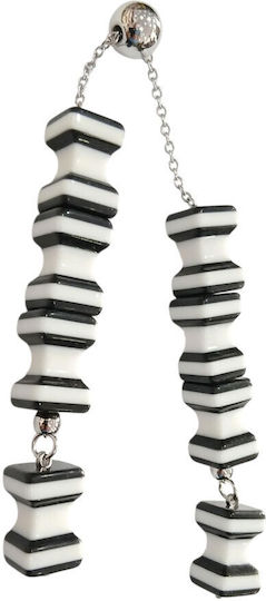 Kalliopi Silver Μπεγλέρι από Βινύλιο Μήκους 2εκ.