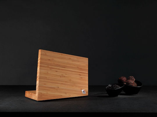Magnetic Cuțite Stand Bambus